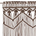 Miniatyrbild 3 av 5: vidaXL Gardin makramé taupe 140x240 cm bomull Taupe