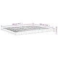 Miniatyrbild 9 av 9: vidaXL Skummadrass vit 180x200 cm 7-zoner hårdhet 20 ILD Vit