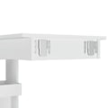 Miniatyrbild 8 av 10: vidaXL Barbord väggmonterat vit glans 102x45x103,5 cm konstruerat trä Vit