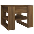 vidaXL Soffbord brun ek 55,5x55x45 cm konstruerat trä Brun