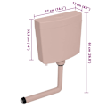 Miniatyrbild 7 av 7: vidaXL Cistern till toalett med botten inlopp 3/6 L laxrosa Rosa