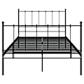 Miniatyrbild 4 av 6: vidaXL Sängram utan madrass svart metall 120x200 cm Svart