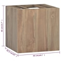 Miniatyrbild 7 av 7: vidaXL Väggmonterat badrumsskåp 46x25,5x40 cm massiv teak Brun