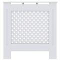 Miniatyrbild 3 av 7: vidaXL Elementskydd MDF vit 78 cm Vit