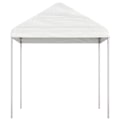 Miniatyrbild 2 av 4: vidaXL Paviljong med tak vit 2,28x2,23x2,69 m polyeten Vit