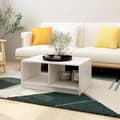 vidaXL Soffbord vit 75x50x33,5 cm massiv furu Vit