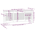 Miniatyrbild 8 av 8: vidaXL Elementskydd MDF 205 cm Brun