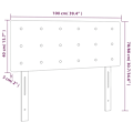 Miniatyrbild 6 av 6: vidaXL Sänggavel LED svart 100 x 5 x 78/88 cm konstläder Svart