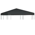 vidaXL Paviljongtak 310 g/m² 3x3 m grå grå
