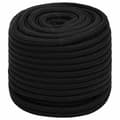 vidaXL Rep svart 16 mm 25 m polyester