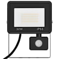 Miniatyrbild 5 av 10: vidaXL Strålkastare med sensor 30 W LED varmvit Svart