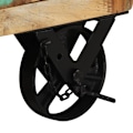 Miniatyrbild 8 av 10: vidaXL Sängbord med hjul 40x30x57 cm massivt återvunnet trä multifärg
