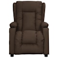 Miniatyrbild 2 av 8: vidaXL Reclinerfåtölj brun konstläder Brun