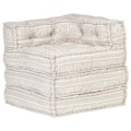 Miniatyrbild 4 av 9: vidaXL 287699  Modular Pouffe Beige Fabric Beige