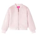 vidaXL Jacka för barn konstpäls rosa 116 Rosa