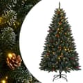 vidaXL Plastgran 300 LEDs 180 cm Grön