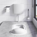 Miniatyrbild 2 av 7: vidaXL Cistern till toalett med botten inlopp 3/6 L grå grå
