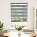 Miniatyrbild 1 av 10: vidaXL Rullgardin randig grå 70 x 120 cm transparent grå