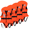 Miniatyrbild 10 av 10: vidaXL Räddningsväst för barn 4 st 100 N 10-20 kg Orange