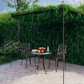 vidaXL Pergola antikbrun 4x3x2,5 m järn Brun