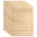 Miniatyrbild 1 av 6: vidaXL Skåpluckor lamelldesign 4 st 69x49,4 cm massiv furu Brun