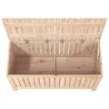 Miniatyrbild 8 av 10: vidaXL Dynbox svart 115x49x60 cm massiv furu Brun