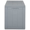 Miniatyrbild 3 av 7: vidaXL Dynbox 270 liter grå PP-träliknande grå