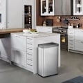 Miniatyrbild 9 av 9: EKO Soptunna Mirage X med sensor 80 L matt silver Silver
