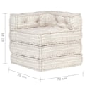 Miniatyrbild 8 av 9: vidaXL 287699  Modular Pouffe Beige Fabric Beige