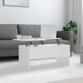 vidaXL Soffbord vit högglans 102x50,5x46,5 cm konstruerat trä Vit