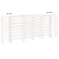 Miniatyrbild 8 av 10: vidaXL Elementskydd vit 210x21x85 cm massiv furu White