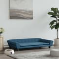 vidaXL Hundbädd blå 100x50x21 cm sammet Blå