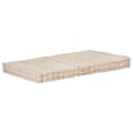 Miniatyrbild 1 av 7: vidaXL Dyna till pallsoffa bomull 120x80x10 cm beige Beige