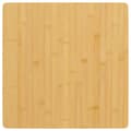 vidaXL Bordsskiva 50x50x1,5 cm bambu Brun