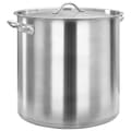 vidaXL Gryta 50 L 40x40 cm rostfritt stål Silver