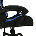 Miniatyrbild 8 av 10: vidaXL Gamingstol med RGB LED-lampor blå och svart konstläder multifärg
