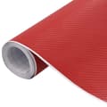 vidaXL Bilfoliering 4D röd 100x150 cm Röd