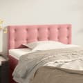 vidaXL Sänggavel rosa 90x5x78/88 cm sammet Rosa