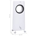 Miniatyrbild 8 av 8: vidaXL 2-i-1 portabel luftkylare 80 W Vit