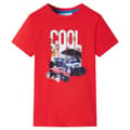 vidaXL T-shirt för barn röd 140 Röd