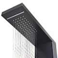 Miniatyrbild 6 av 9: vidaXL Duschpanelsystem aluminium matt svart Svart