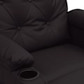 Miniatyrbild 6 av 8: vidaXL Reclinerfåtölj svart konstläder Svart