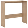 Miniatyrbild 7 av 10: vidaXL Barbord med 2 bordsskivor ek 130x40x120 cm Brun