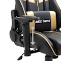 Miniatyrbild 6 av 9: vidaXL Gamingstol guld konstläder Guld