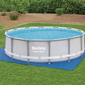 Miniatyrbild 1 av 9: Bestway Markduk för pool Flowclear 488x488 cm Blå