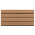 Miniatyrbild 2 av 6: vidaXL Markplattor 6 st WPC 60x30 cm 1,08 m² brun Brun