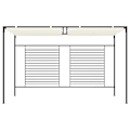 Miniatyrbild 2 av 7: vidaXL Paviljong med infällbart tak 3x4x2,3 m gräddvit 180 g/m² Creme