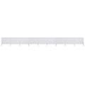 vidaXL Vindskydd 9 paneler tyg 1200x80 cm sandvit Vit