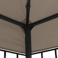 Miniatyrbild 5 av 7: vidaXL Paviljong 4x3 m taupe Taupe