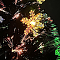 Miniatyrbild 4 av 8: vidaXL Julgran med LED-snöflingor svart 64 cm fiberoptik Svart